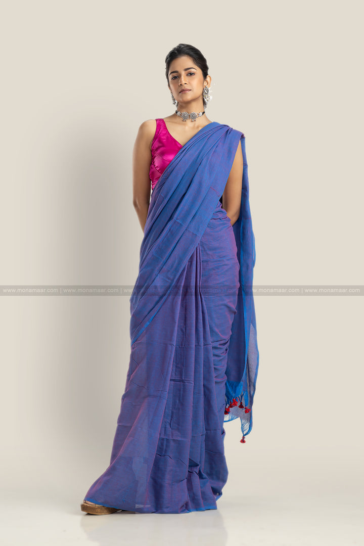 Dual Tone Special Bengal Khadi Saree