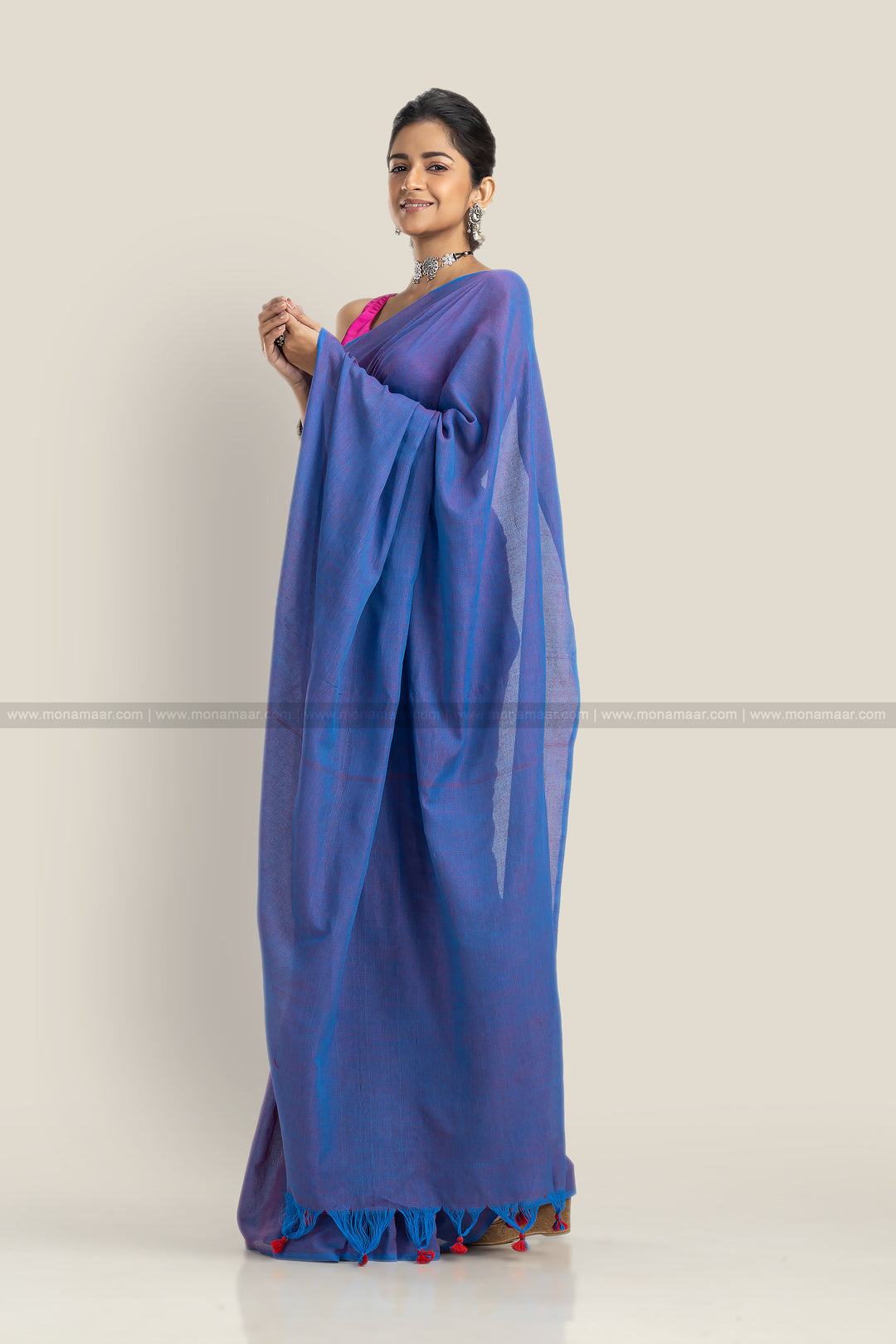 Dual Tone Special Bengal Khadi Saree