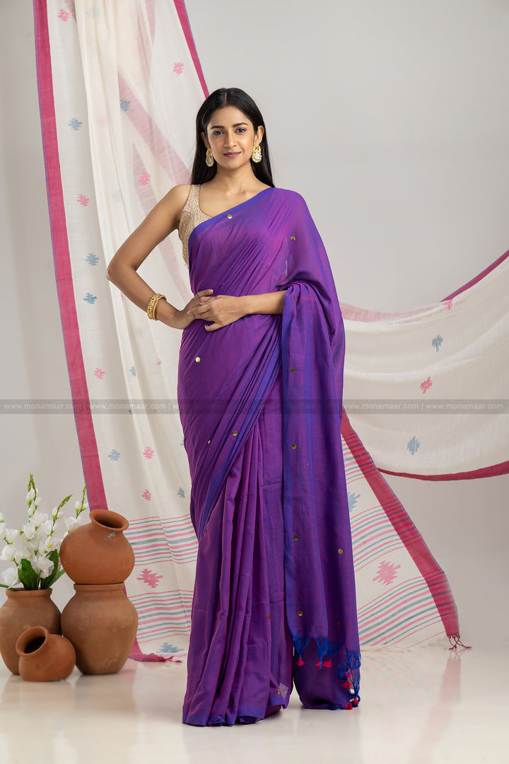 Dewaal Likhon Bengal Khadi Saree