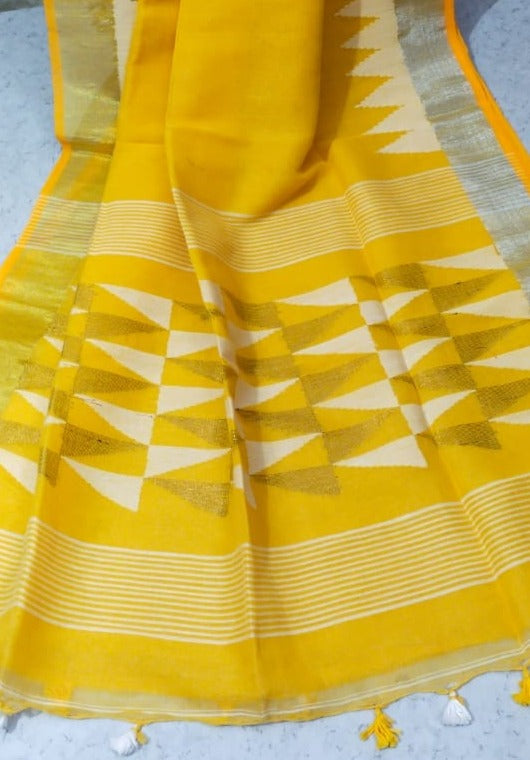 Linen Saree