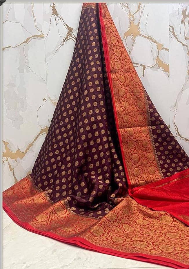 Banarasi Semi Georgette Soft Silk  Saree