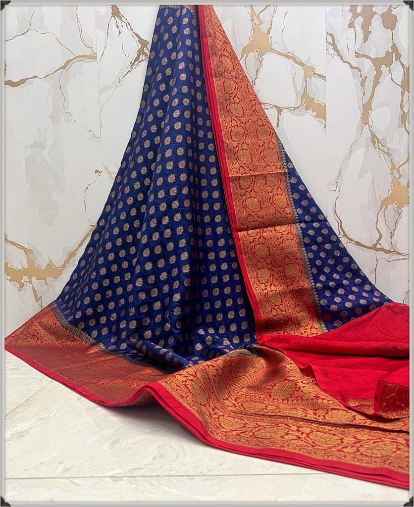 Banarasi Semi Georgette Soft Silk  Saree