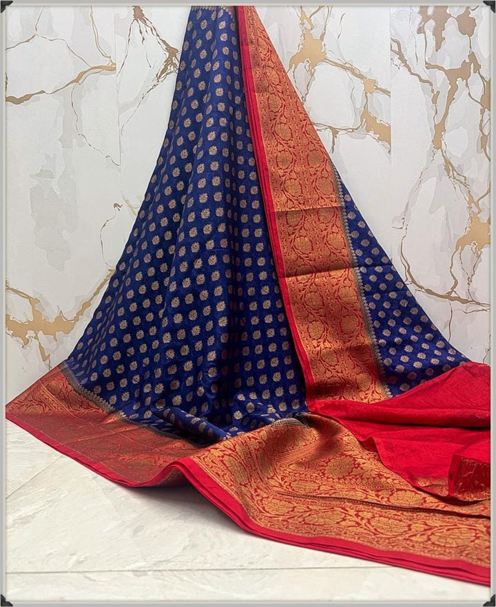 Banarasi Semi Georgette Soft Silk  Saree