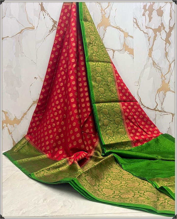 Banarasi Semi Georgette Soft Silk  Saree