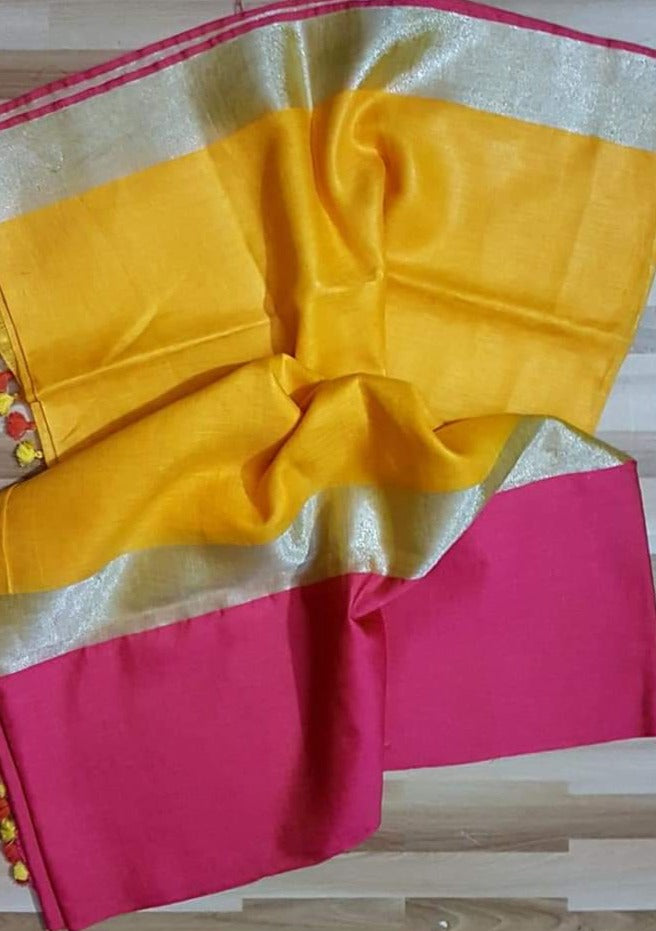 Pure Handwoven Linen Saree