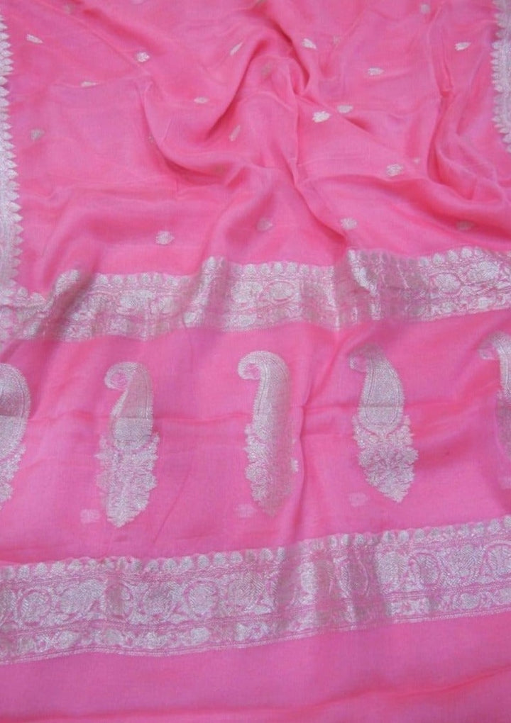 Khaddi Chiffon Banarasi Saree