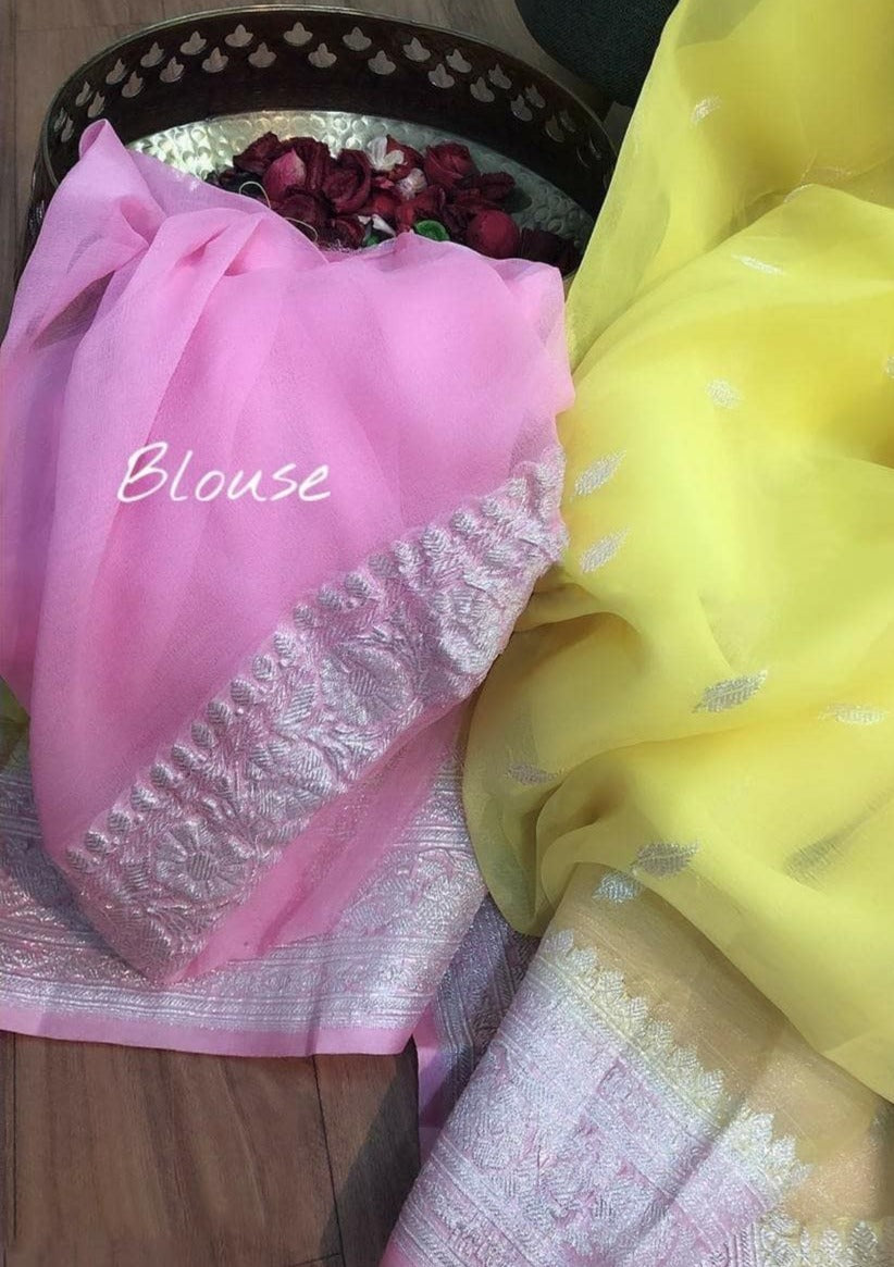 Khaddi Chiffon Handloom Banarasi