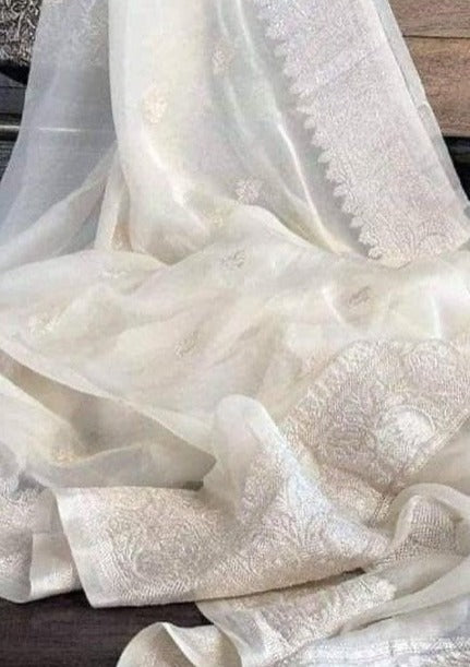 Khaddi Chiffon Handloom Banarasi