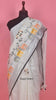 Actress Kajol Inspired Embroidered Pure Linen Saree