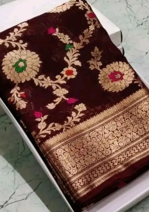 Sugandha Georgette Banarasi Saree
