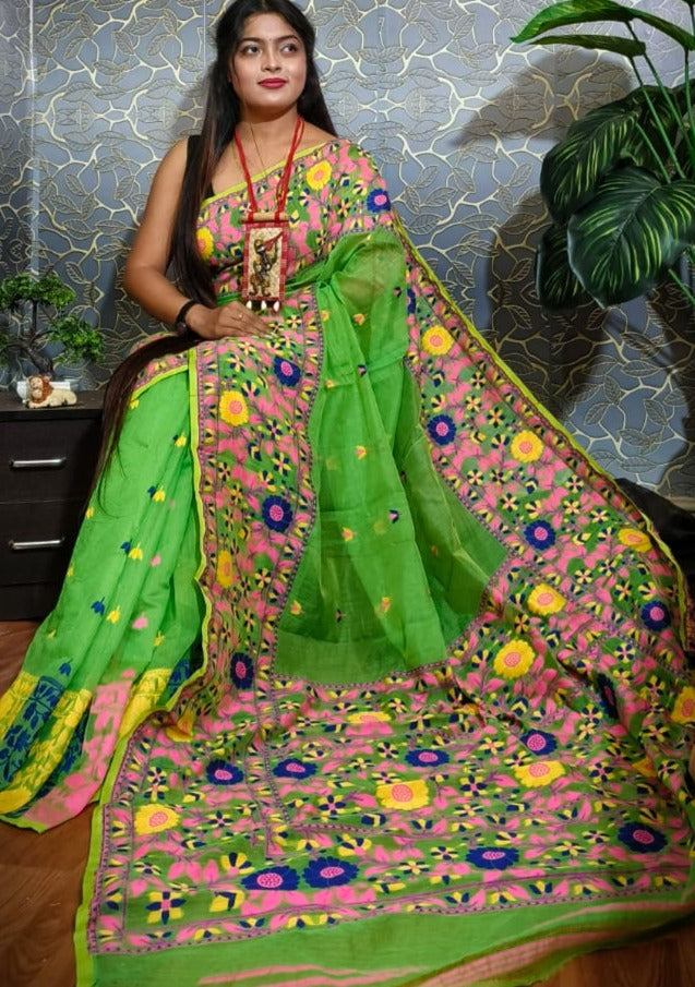 Buy Benarasi, Dhakai Jamdani, Chiffon