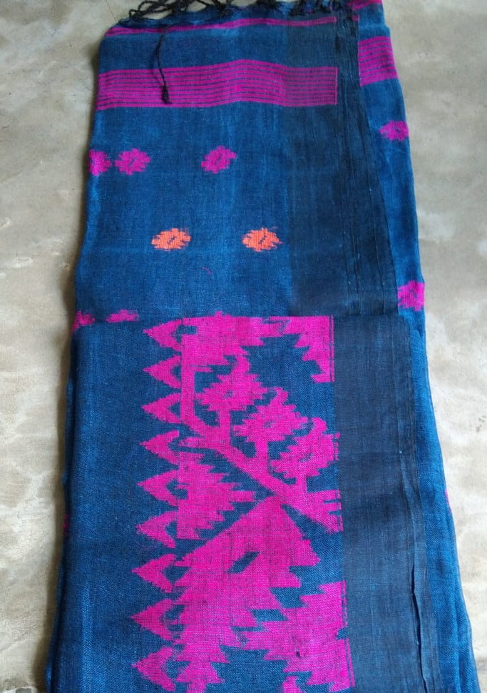 Linen Jamdani Saree