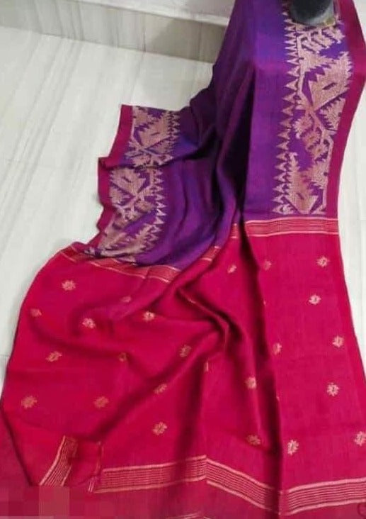 Linen Jamdani Saree