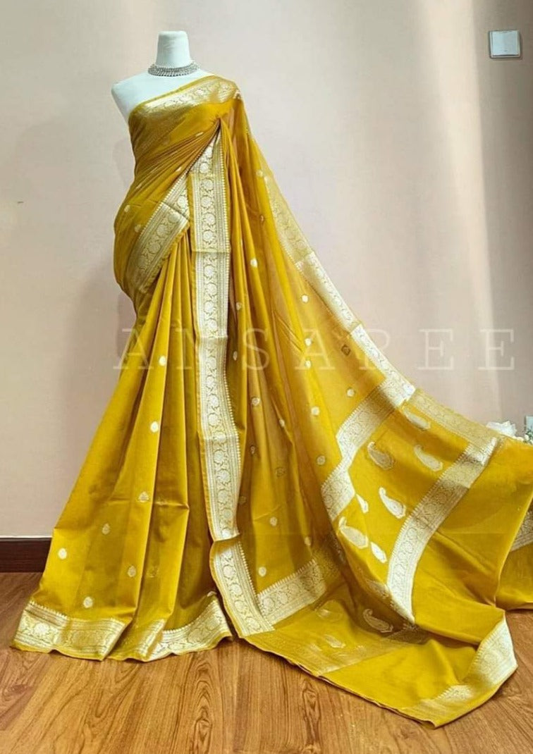 Banarasi Semi Georgette Soft Silk Saree