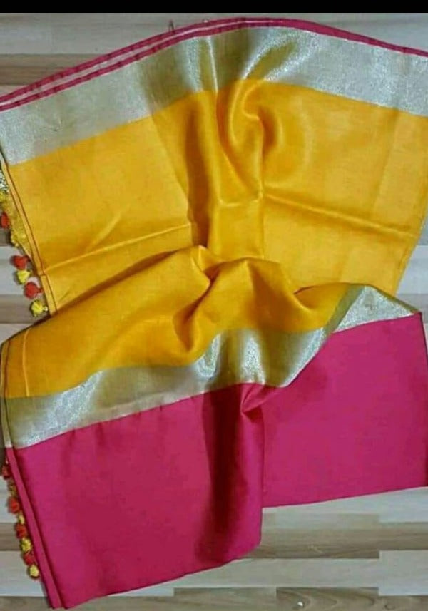 Pure Handwoven Linen Saree