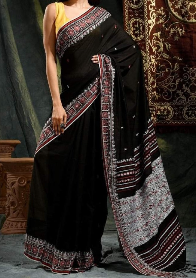 Assam Khadi Jamdani Saree