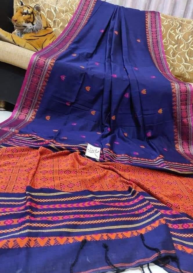Assam Khadi Jamdani Saree