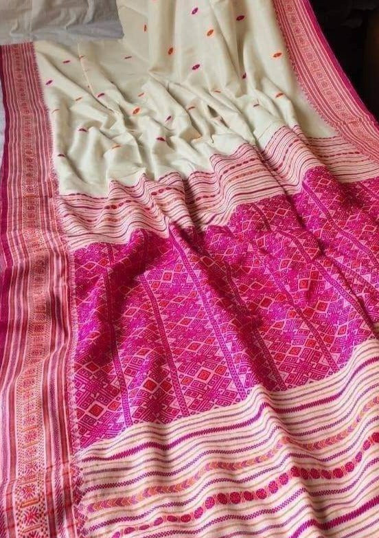 Assam Khadi Jamdani Saree