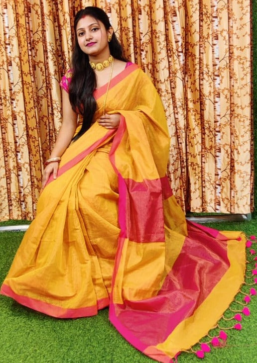 Rupkatha Bengal Tissue Khadi Saree