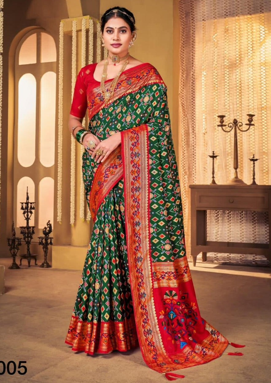 Body Designed Multicolor Heavy Banarasi Softy Silk, 6.3 m (with