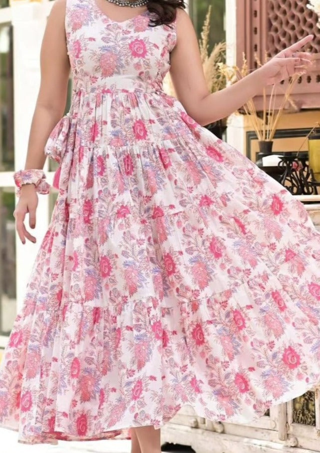 Cherry Blossom Soft Cotton Dress