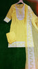 Yellow Embroidered Kurti Pant Dupatta Set