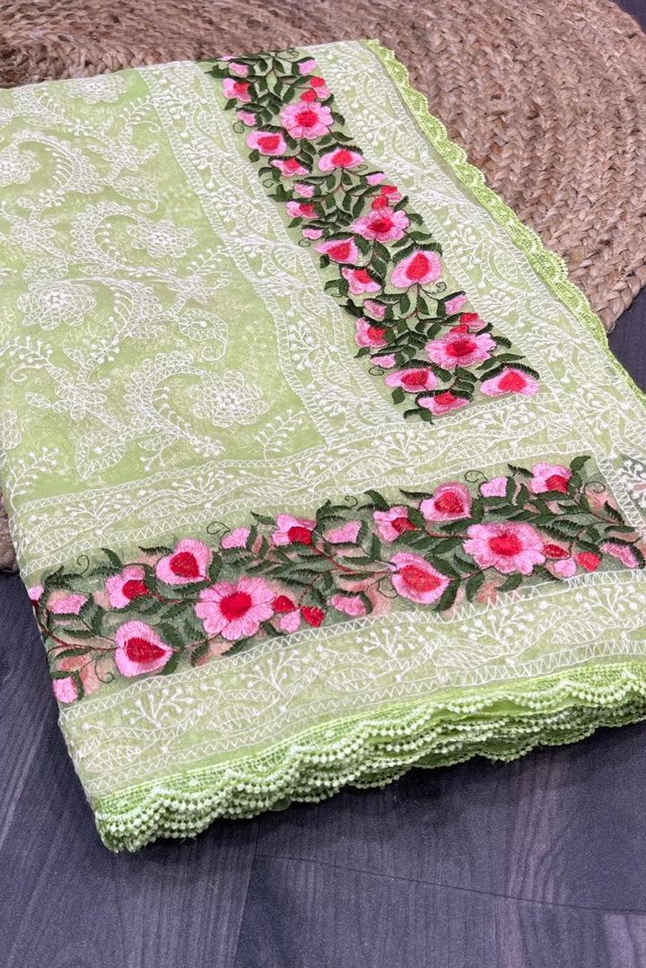 Soft Organza Silk Trendy Designer Saree