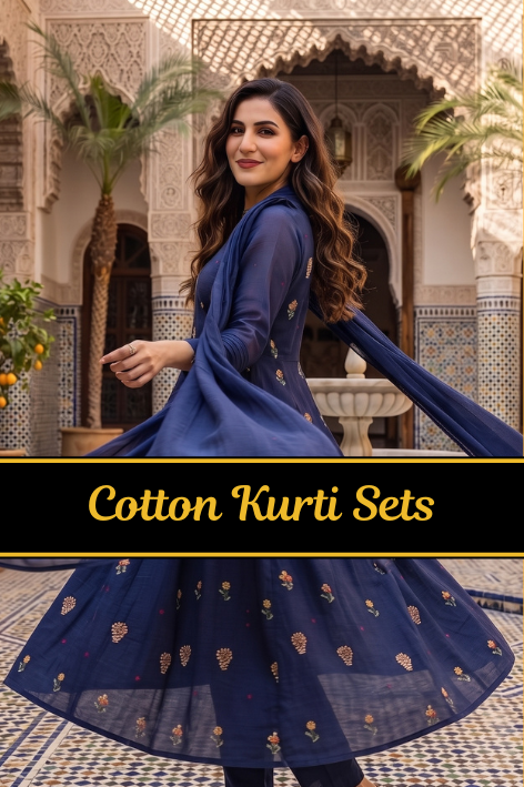Cotton Kurti Sets