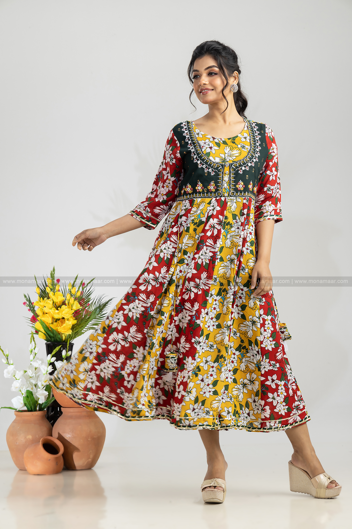 Shop Digital Print Trendy Gown Online : 262317 -