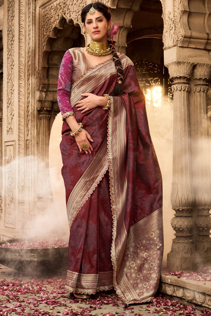 Kusum Kunj Banarasi Soft Silk Saree