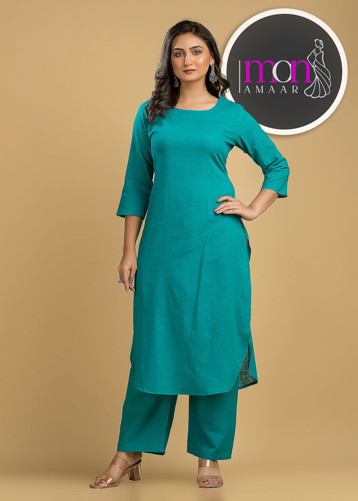 Flawless Beauty Cotton Kurti Set