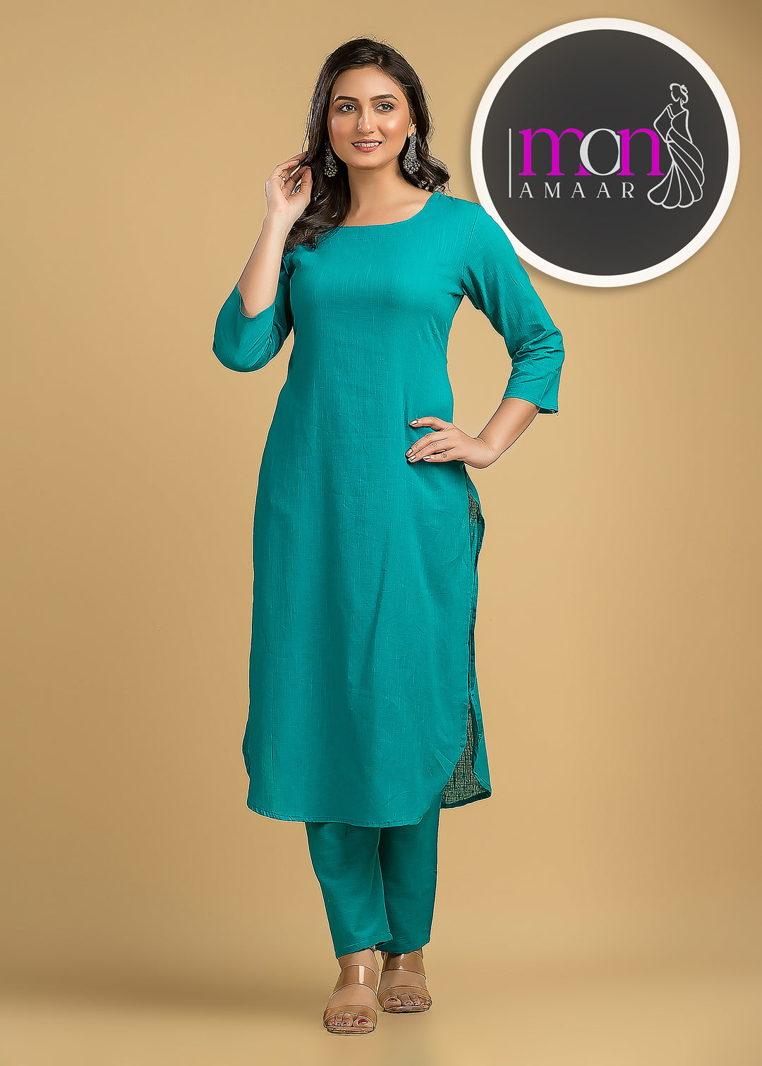 Flawless Beauty Cotton Kurti Set