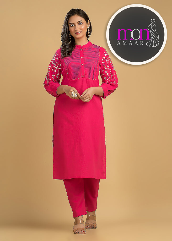 Stay Wavy Cotton Kurti Set