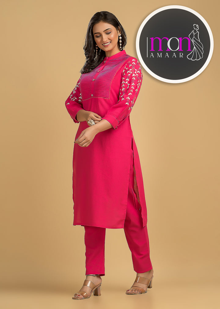 Stay Wavy Cotton Kurti Set