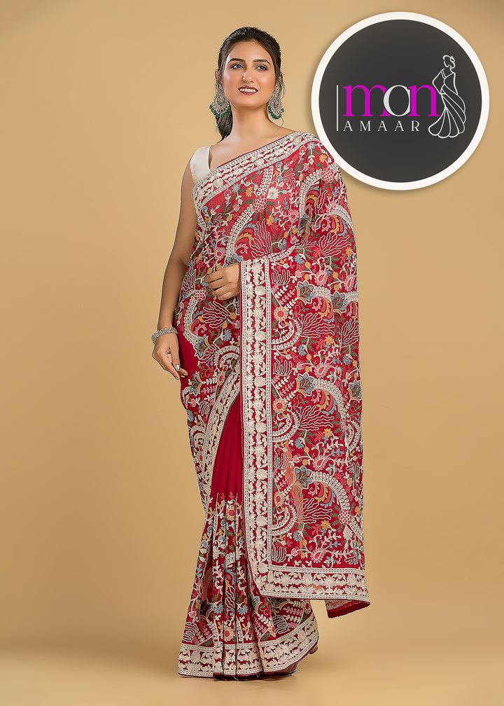 Let The Georgette Shine-An Exclusive Saree