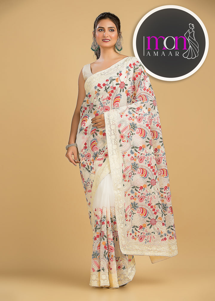 Let The Georgette Shine-An Exclusive Saree