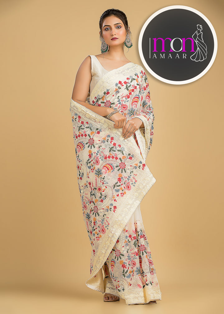 Let The Georgette Shine-An Exclusive Saree