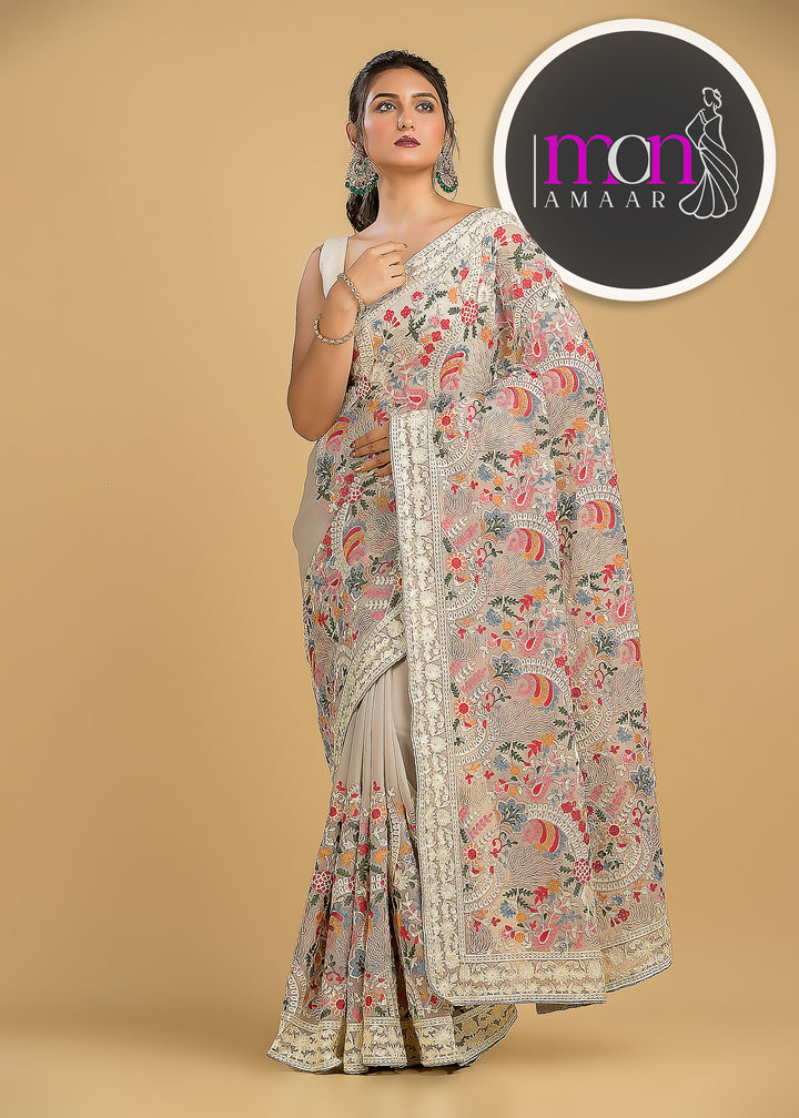 Let The Georgette Shine-An Exclusive Saree