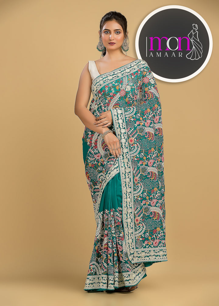 Let The Georgette Shine-An Exclusive Saree