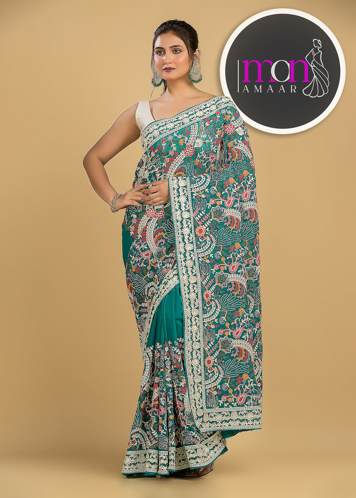 Let The Georgette Shine-An Exclusive Saree