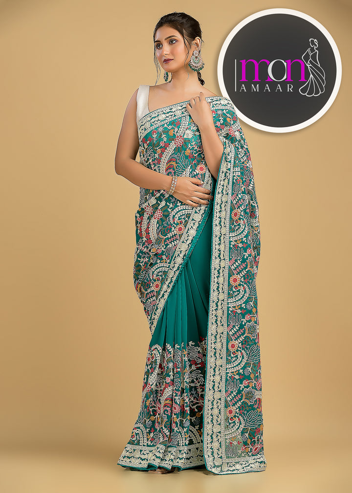 Let The Georgette Shine-An Exclusive Saree