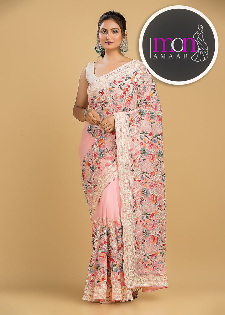 Let The Georgette Shine-An Exclusive Saree