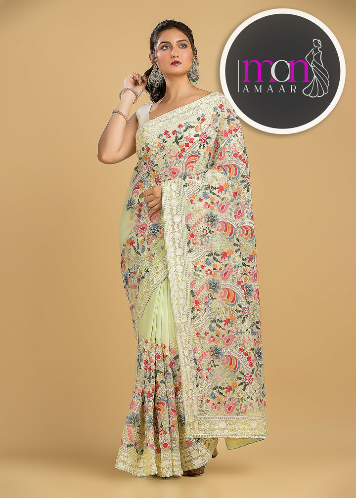 Let The Georgette Shine-An Exclusive Saree