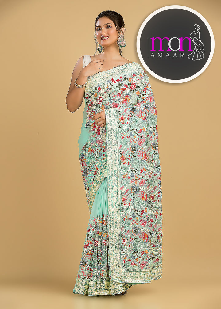 Let The Georgette Shine-An Exclusive Saree