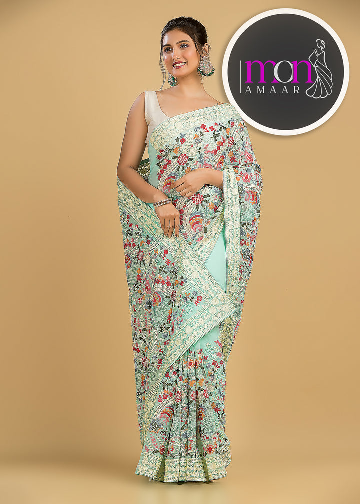 Let The Georgette Shine-An Exclusive Saree