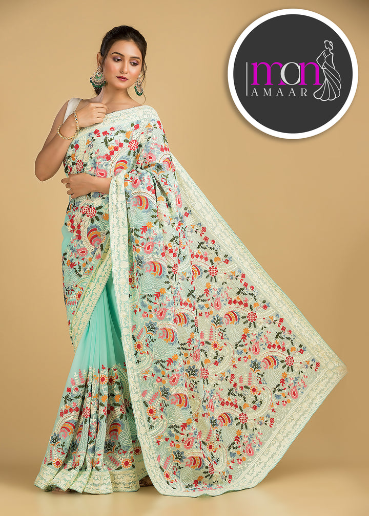 Let The Georgette Shine-An Exclusive Saree