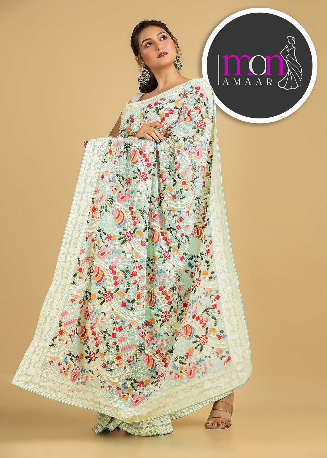 Let The Georgette Shine-An Exclusive Saree