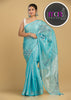 Sky Gaze( Pure Tissue Linen Saree)