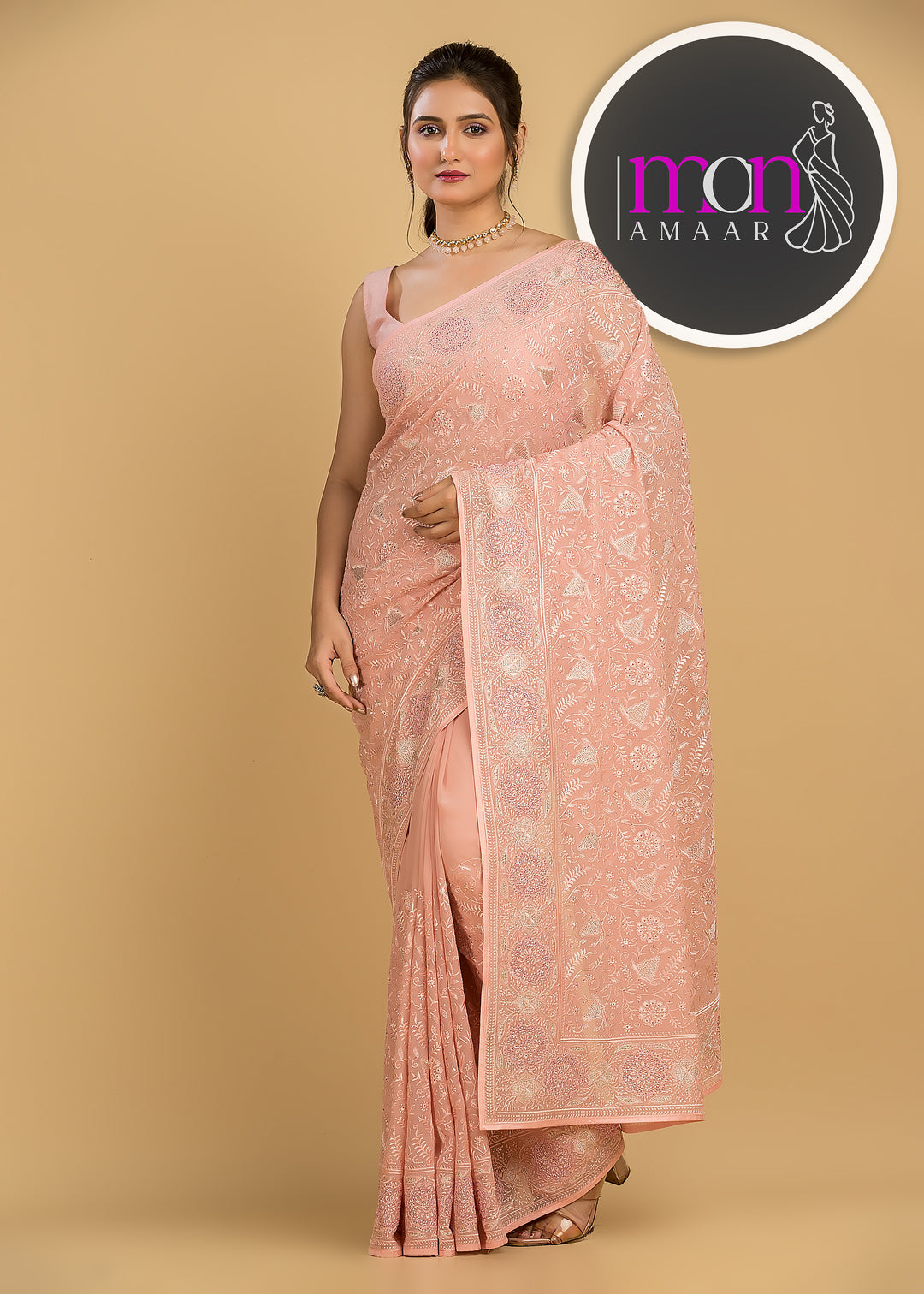 Celebration-A Designer Saree(Pink)