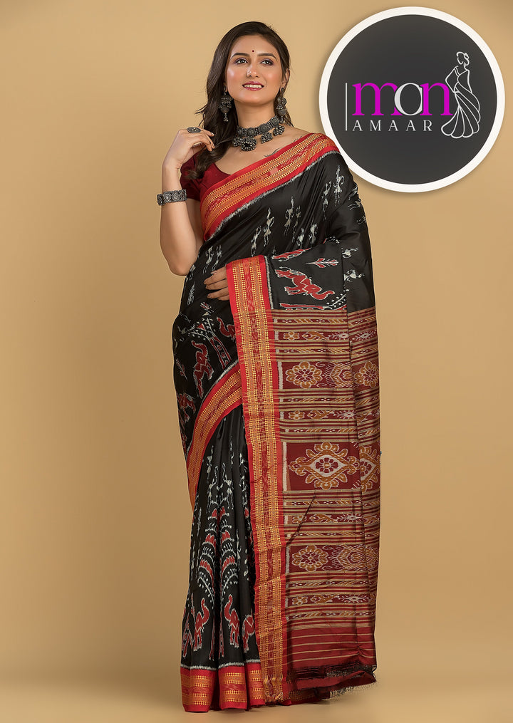 Sambalpure Ikkat Silk Saree (Hand woven Saree)